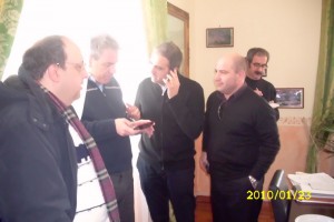 un momento dell'incontro al comune dell'Ass."CittÃ  della Bufala"