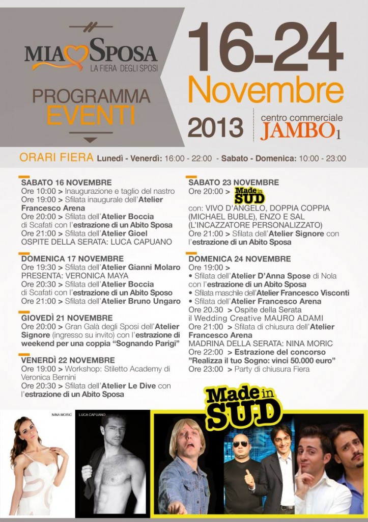 PROGRAMMA FIERA MIA SPOSA 2013 (1)