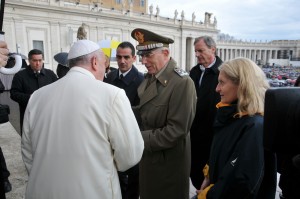 l Generale Graziano in udienza dal Santo Padre