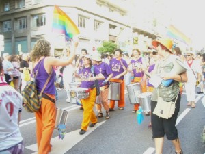 Giovani partecipanti ad una manifestazione