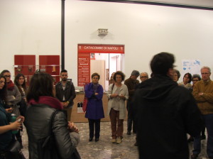 gli spettatori durante la visita