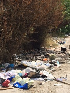 Rifiuti abbandonati in via Torricelli2