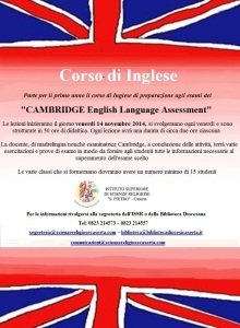 LOCANDINA ISSR Corso Inglese - Cambridge