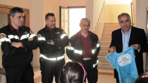 Il presidente Rivezzi durante un'azione formativa gestita coi Vigili el Fuoco di Caserta 210312