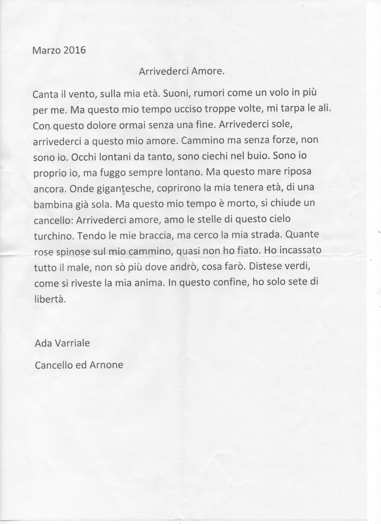 ARRIVEDERCI AMORE 001