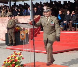 CAPUA Il gen Faraglia s'appresta a pronunciare l'allocuzione