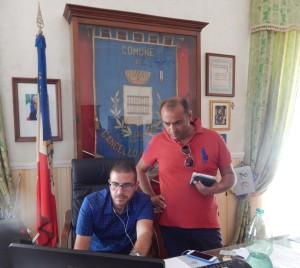 Mario Ambrosca e Bartolomeo Di Benedetto durante la conferenza-stampa 040817