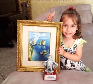 Anja premio palermo con la figlia ester