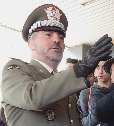 Il Gen. di B. Giuseppe Faraglia Comandante del CAV dell'E.I.