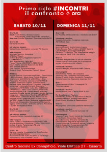 programma primo ciclo incontri