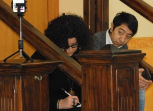 C.ARN Elisa Cacciapuoti, portavoce del sindaco, con l'esponente politico Daniele Abbate
