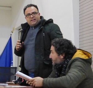 GRAZZANISE In piedi il capogruppo Conte in una fase di reazione e attacco