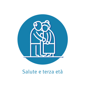 Il logo SALUTE E TERZA ETA' della Fondazione U.Veronesi