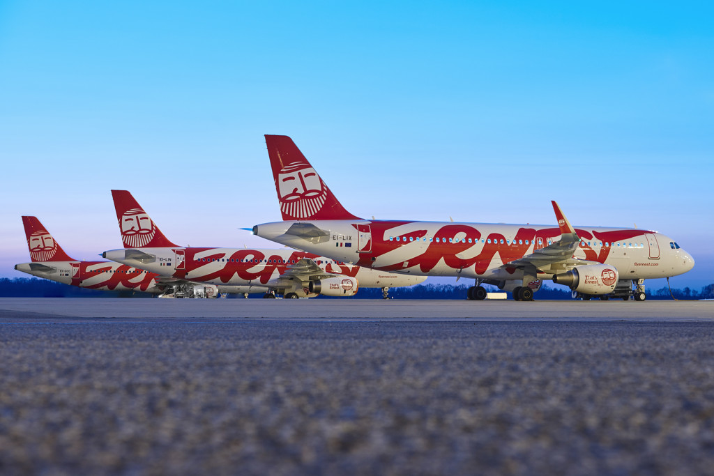 MALPENSA, ITALY - MARCH 28: Fly Ernest Photo Shoot on March 28, 2019 in Malpensa Airport, Italy. (Photo by Guido De Bortoli for Fly Ernest)