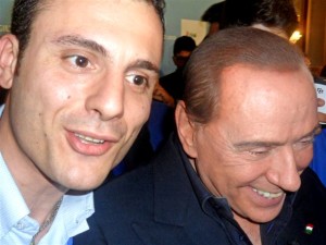 Serafino Ambrosio con Silvio Berlusconi