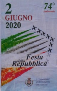 GRAZZANISE 2 GIUGNO 2020 Manifesto rievocativo Festa della Repubblica